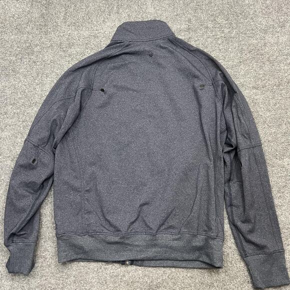 Lululemon Jacket Mens Large Blue Full Zip Stretch Athletic Track Lightweight Run - Picture 3 of 9